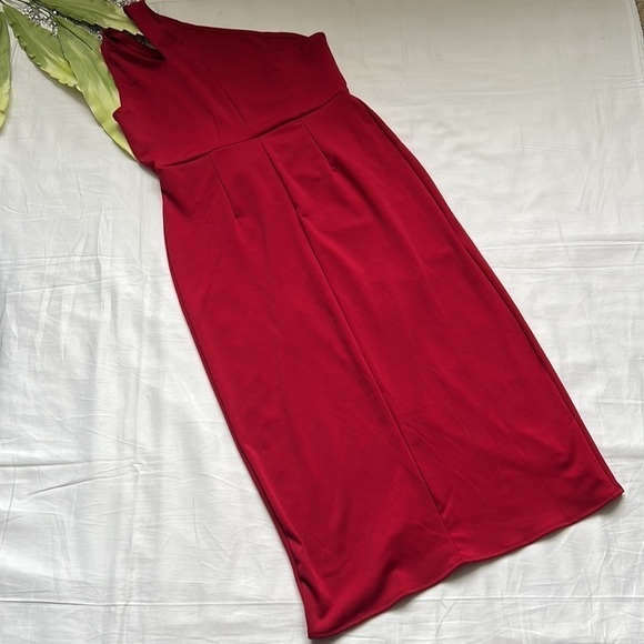 ⭐️one Shoulder Cutout Bodycon Sleeveless Cocktail Party Dress⭐️ - Picture 8 of 10